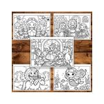 Carti si Birotica - Carti - Carti pentru copii - Carti de colorat - Carte de colorat, 49 de ilustratii Mini Printese din Desene, 104 pagini, A5 - Infinity.ro