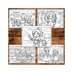 Carti si Birotica - Carti - Carti pentru copii - Carti de colorat - Carte de colorat, 49 de ilustratii Mini Printese din Desene, 104 pagini, A5 - Infinity.ro