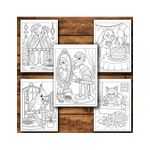 Carti si Birotica - Carti - Carti pentru copii - Carti de colorat - Carte de colorat, 50 de ilustratii Animale cu caracter - Volumul I, 106 pagini, A5 - Infinity.ro