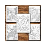 Carti si Birotica - Carti - Carti pentru copii - Carti de colorat - Carte de colorat, 50 de ilustratii Animale cu caracter - Volumul I, 106 pagini, A5 - Infinity.ro