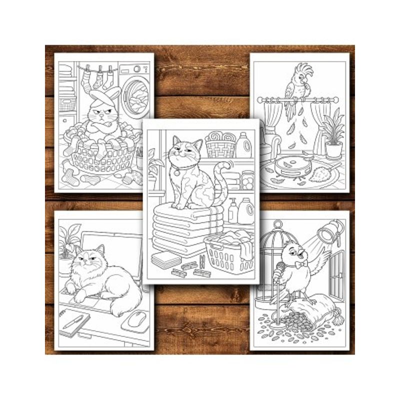 Carti si Birotica - Carti - Carti pentru copii - Carti de colorat - Carte de colorat, 50 de ilustratii Animale cu caracter - Volumul II, 106 pagini, A5 - Infinity.ro