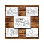 Carti si Birotica - Carti - Carti pentru copii - Carti de colorat - Carte de colorat, 50 de ilustratii Animalute cu meserii - Volumul II, 106 pagini, A5 - Infinity.ro