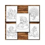 Carti si Birotica - Carti - Carti pentru copii - Carti de colorat - Carte de colorat, 50 de ilustratii Animalute cu meserii - Volumul III, 106 pagini, A5 - Infinity.ro
