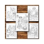 Carti si Birotica - Carti - Carti pentru copii - Carti de colorat - Carte de colorat, 50 de ilustratii Animale Suparate - Volumul I, 106 pagini, A5 - Infinity.ro