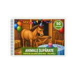 Carti si Birotica - Carti - Carti pentru copii - Carti de colorat - Carte de colorat, 50 de ilustratii Animale Suparate - Volumul I, 106 pagini, A5 - Infinity.ro
