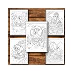 Carti si Birotica - Carti - Carti pentru copii - Carti de colorat - Carte de colorat, 50 de ilustratii Animalute Haioase, 106 pagini, A5 - Infinity.ro