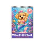 Carti si Birotica - Carti - Carti pentru copii - Carti de colorat - Carte de colorat, 50 de ilustratii Animalute in costumatii caraghioase - Volumul II, 106 pagini, A5 - Infinity.ro