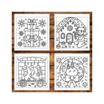 Carti si Birotica - Carti - Carti pentru copii - Carti de colorat - Carte de colorat, 50 de ilustratii Atelierul lui Mos Craciun, 106 pagini, A5 - Infinity.ro