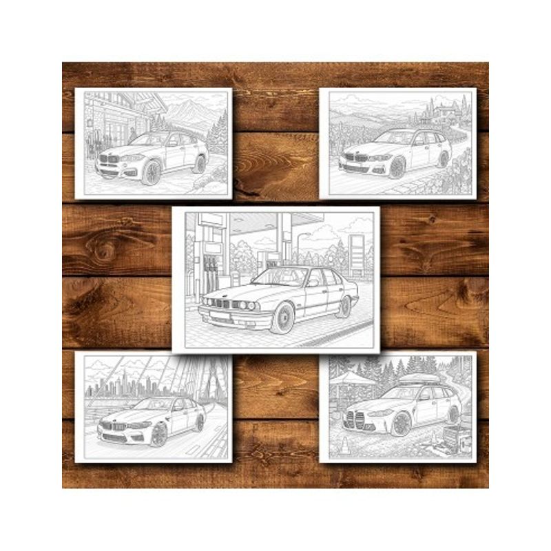 Carti si Birotica - Carti - Carti pentru copii - Carti de colorat - Carte de colorat, 50 de ilustratii BMW, 106 pagini, A5 - Infinity.ro