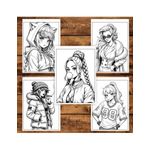 Carti si Birotica - Carti - Carti pentru copii - Carti de colorat - Carte de colorat, 50 de ilustratii Bad Girls, 106 pagini, A5 - Infinity.ro