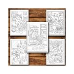 Carti si Birotica - Carti - Carti pentru copii - Carti de colorat - Carte de colorat, 50 de ilustratii Bad Kitties - Volumul I, 106 pagini, A5 - Infinity.ro