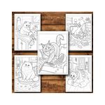 Carti si Birotica - Carti - Carti pentru copii - Carti de colorat - Carte de colorat, 50 de ilustratii Bad Kitties - Volumul I, 106 pagini, A5 - Infinity.ro
