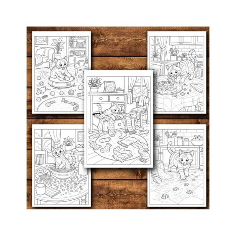 Carti si Birotica - Carti - Carti pentru copii - Carti de colorat - Carte de colorat, 50 de ilustratii Bad Kitties - Volumul II, 106 pagini, A5 - Infinity.ro