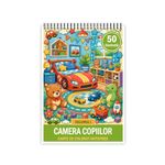 Carti si Birotica - Carti - Carti pentru copii - Carti de colorat - Carte de colorat, 50 de ilustratii Camera Copiilor - Volumul I, 106 pagini, A5 - Infinity.ro