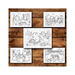 Carti si Birotica - Carti - Carti pentru copii - Carti de colorat - Carte de colorat, 50 de ilustratii Capibara Dragute - Volumul II, 106 pagini, A5 - Infinity.ro