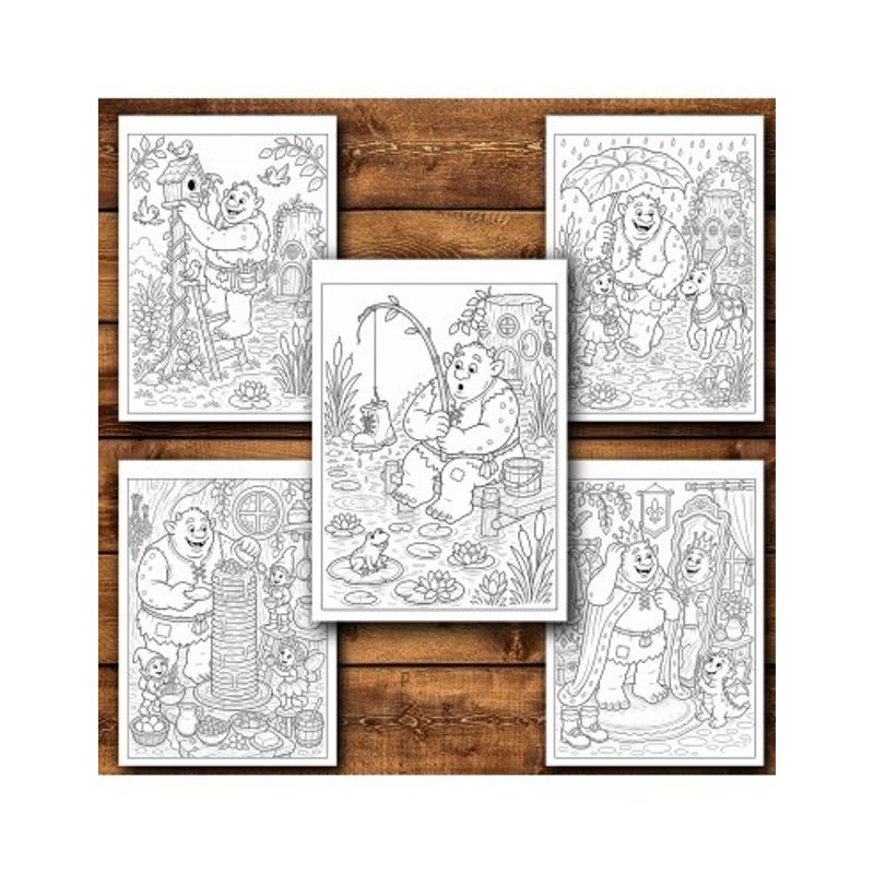 Carti si Birotica - Carti - Carti pentru copii - Carti de colorat - Carte de colorat, 50 de ilustratii Capcaunul, 106 pagini, A5 - Infinity.ro