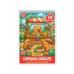Carti si Birotica - Carti - Carti pentru copii - Carti de colorat - Carte de colorat, 50 de ilustratii Capibara Dragute - Volumul II, 106 pagini, A5 - Infinity.ro