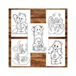 Carti si Birotica - Carti - Carti pentru copii - Carti de colorat - Carte de colorat, 50 de ilustratii Care Bears - Volumul I, 106 pagini, A5 - Infinity.ro