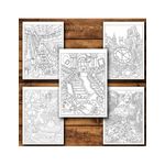 Carti si Birotica - Carti - Carti pentru copii - Carti de colorat - Carte de colorat, 50 de ilustratii Catastrophy - Volumul I, 106 pagini, A5 - Infinity.ro