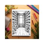 Carti si Birotica - Carti - Carti pentru copii - Carti de colorat - Carte de colorat, 50 de ilustratii Carti cu flori, 106 pagini, A5 - Infinity.ro