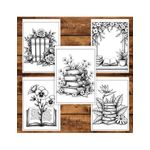 Carti si Birotica - Carti - Carti pentru copii - Carti de colorat - Carte de colorat, 50 de ilustratii Carti cu flori, 106 pagini, A5 - Infinity.ro