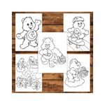 Carti si Birotica - Carti - Carti pentru copii - Carti de colorat - Carte de colorat, 50 de ilustratii Care Bears - Volumul II, 106 pagini, A5 - Infinity.ro