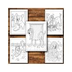 Carti si Birotica - Carti - Carti pentru copii - Carti de colorat - Carte de colorat, 50 de ilustratii Catei Caraghiosi - Volumul III, 106 pagini, A5 - Infinity.ro