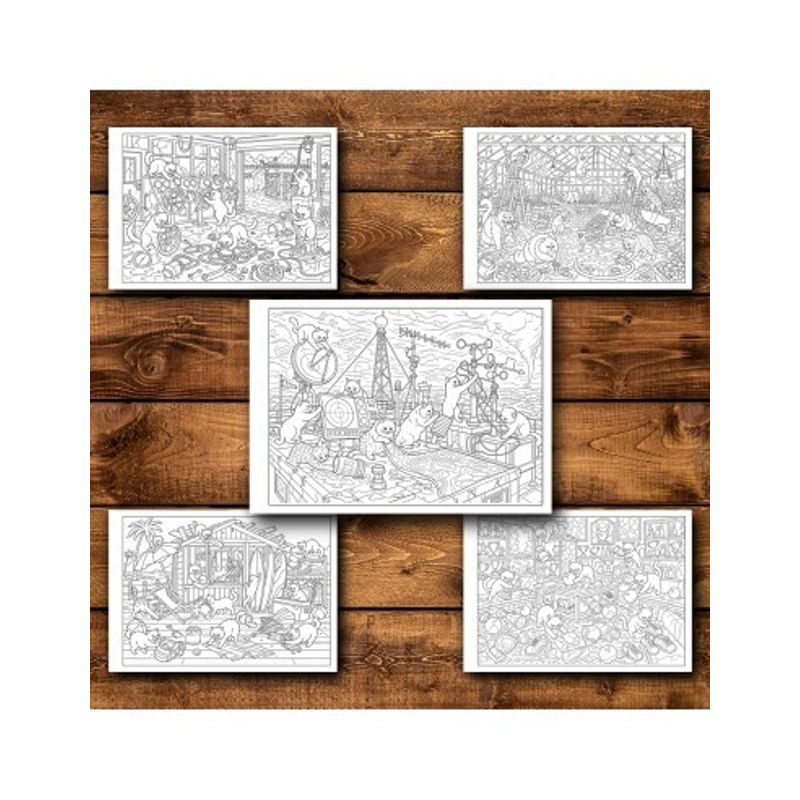Carti si Birotica - Carti - Carti pentru copii - Carti de colorat - Carte de colorat, 50 de ilustratii Catastrophy - Volumul II, 106 pagini, A5 - Infinity.ro