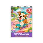 Carti si Birotica - Carti - Carti pentru copii - Carti de colorat - Carte de colorat, 50 de ilustratii Catei Caraghiosi - Volumul I, 106 pagini, A5 - Infinity.ro