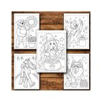 Carti si Birotica - Carti - Carti pentru copii - Carti de colorat - Carte de colorat, 50 de ilustratii Catei Trasniti - Volumul I, 106 pagini, A5 - Infinity.ro