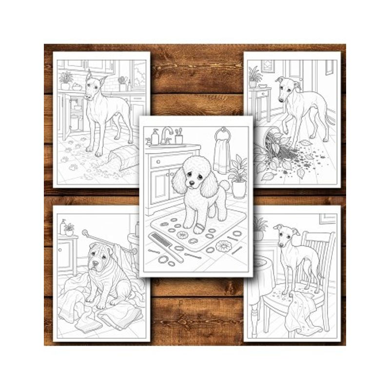Carti si Birotica - Carti - Carti pentru copii - Carti de colorat - Carte de colorat, 50 de ilustratii Catei Poznasi - Volumul I, 106 pagini, A5 - Infinity.ro