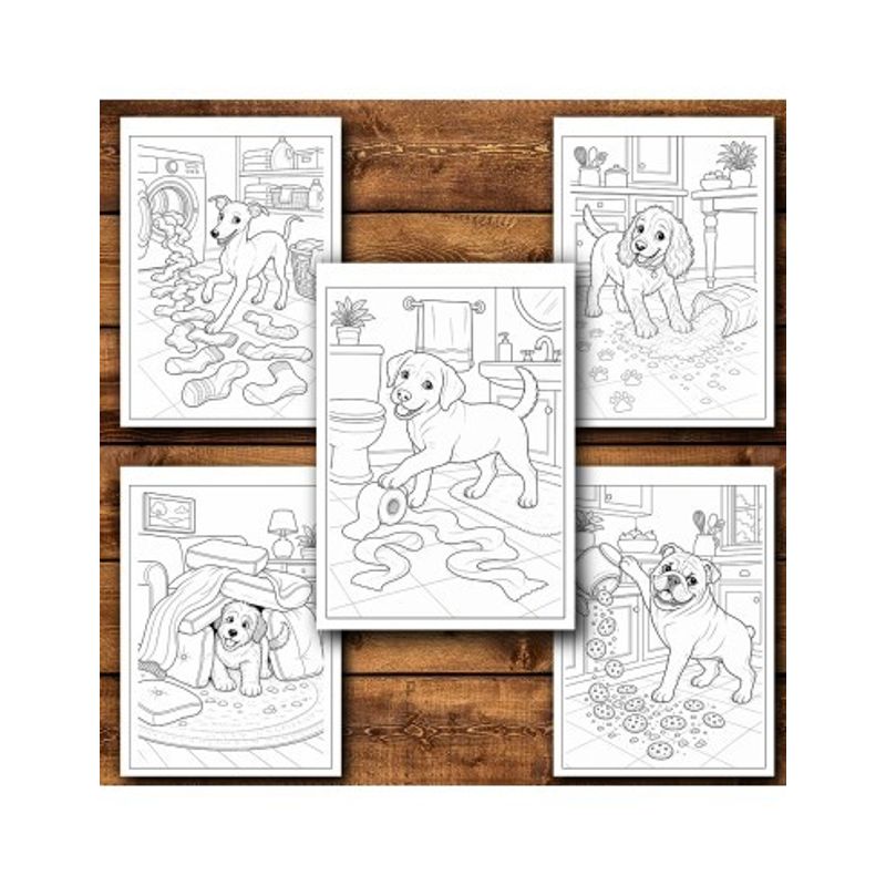 Carti si Birotica - Carti - Carti pentru copii - Carti de colorat - Carte de colorat, 50 de ilustratii Catei Poznasi - Volumul I, 106 pagini, A5 - Infinity.ro