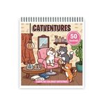 Carti si Birotica - Carti - Carti pentru copii - Carti de colorat - Carte de colorat, 50 de ilustratii Catventures, 106 pagini, A5 - Infinity.ro
