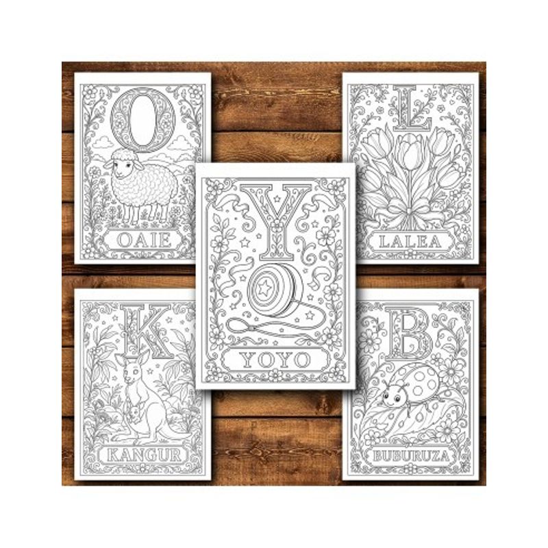Carti si Birotica - Carti - Carti pentru copii - Carti de colorat - Carte de colorat, 50 de ilustratii Coloram ABC-darul, 106 pagini, A5 - Infinity.ro