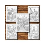 Carti si Birotica - Carti - Carti pentru copii - Carti de colorat - Carte de colorat, 50 de ilustratii Coloreaza Moldova - Volumul II, 106 pagini, A5 - Infinity.ro
