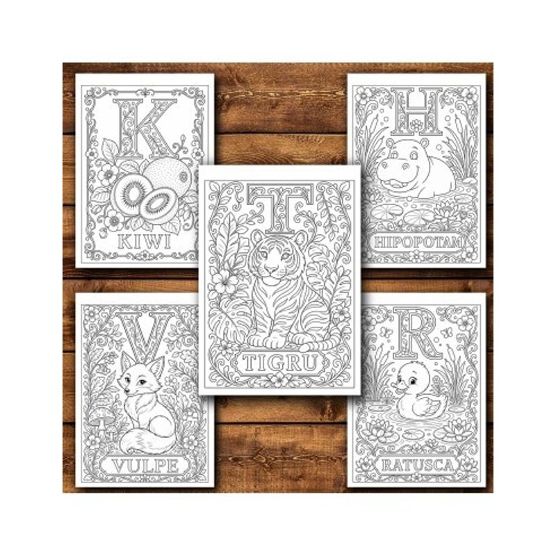 Carti si Birotica - Carti - Carti pentru copii - Carti de colorat - Carte de colorat, 50 de ilustratii Coloram ABC-darul, 106 pagini, A5 - Infinity.ro