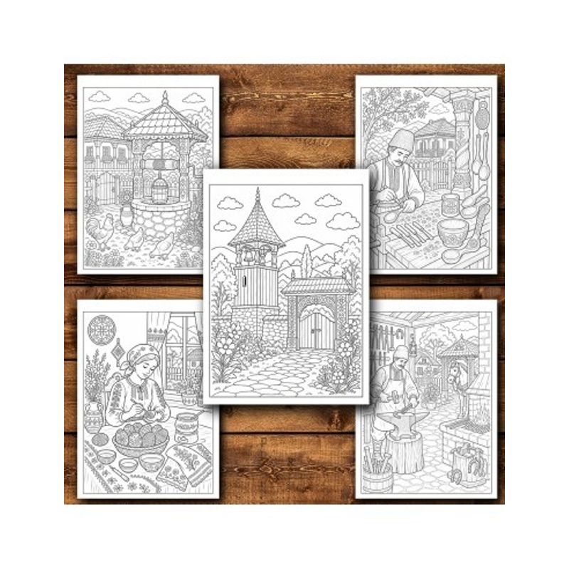 Carti si Birotica - Carti - Carti pentru copii - Carti de colorat - Carte de colorat, 50 de ilustratii Coloreaza Oltenia - Volumul II, 106 pagini, A5 - Infinity.ro