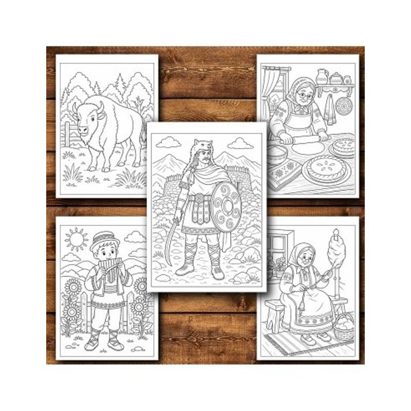 Carti si Birotica - Carti - Carti pentru copii - Carti de colorat - Carte de colorat, 50 de ilustratii Coloreaza Romania - Volumul I, 106 pagini, A5 - Infinity.ro