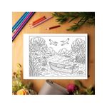 Carti si Birotica - Carti - Carti pentru copii - Carti de colorat - Carte de colorat, 50 de ilustratii Coloreaza Romania - Volumul III, 106 pagini, A5 - Infinity.ro