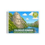 Carti si Birotica - Carti - Carti pentru copii - Carti de colorat - Carte de colorat, 50 de ilustratii Coloreaza Romania - Volumul II, 106 pagini, A5 - Infinity.ro