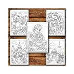 Carti si Birotica - Carti - Carti pentru copii - Carti de colorat - Carte de colorat, 50 de ilustratii Coloreaza Romania - Volumul II, 106 pagini, A5 - Infinity.ro
