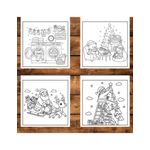 Carti si Birotica - Carti - Carti pentru copii - Carti de colorat - Carte de colorat, 50 de ilustratii Comfy Christmas - Volumul I, 106 pagini, A5 - Infinity.ro