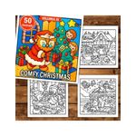 Carti si Birotica - Carti - Carti pentru copii - Carti de colorat - Carte de colorat, 50 de ilustratii Comfy Christmas - Volumul III, 106 pagini, A5 - Infinity.ro