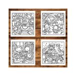 Carti si Birotica - Carti - Carti pentru copii - Carti de colorat - Carte de colorat, 50 de ilustratii Comfy Christmas - Volumul III, 106 pagini, A5 - Infinity.ro
