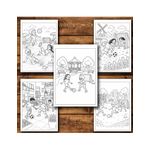 Carti si Birotica - Carti - Carti pentru copii - Carti de colorat - Carte de colorat, 50 de ilustratii Copii care joaca fotbal - Volumul I, 106 pagini, A5 - Infinity.ro