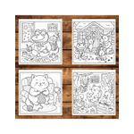Carti si Birotica - Carti - Carti pentru copii - Carti de colorat - Carte de colorat, 50 de ilustratii Cozy Fuzzy Evenings, 106 pagini, A5 - Infinity.ro