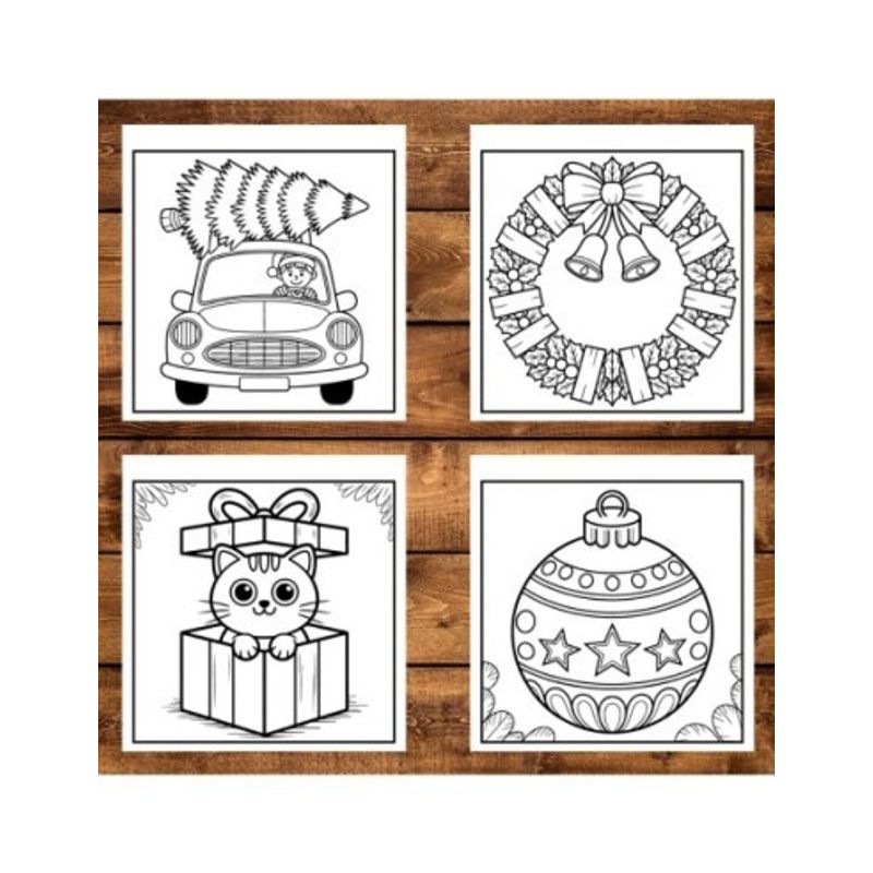 Carti si Birotica - Carti - Carti pentru copii - Carti de colorat - Carte de colorat, 50 de ilustratii Cozy Christmas, 106 pagini, A5 - Infinity.ro