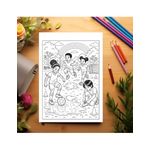 Carti si Birotica - Carti - Carti pentru copii - Carti de colorat - Carte de colorat, 50 de ilustratii Copii care joaca fotbal - Volumul II, 106 pagini, A5 - Infinity.ro