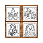 Carti si Birotica - Carti - Carti pentru copii - Carti de colorat - Carte de colorat, 50 de ilustratii Cozy Christmas, 106 pagini, A5 - Infinity.ro