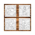 Carti si Birotica - Carti - Carti pentru copii - Carti de colorat - Carte de colorat, 50 de ilustratii Cozy Skies, 106 pagini, A5 - Infinity.ro